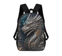 sinyumoney Steampunk Galactic Dragon Sac À Dos Scolaire Pour Enfants 17 Pouces, Sac À Dos Décontracté Pour Les Voyages, Grand Sac À Dos De Jour Pour Garçons Et Filles 17inch