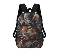 sinyumoney Steampunk Squirrel Animal Sac À Dos Scolaire Pour Filles Et Garçons, Grande Capacité, Léger, Pour Enfants Et Étudiants 17inch