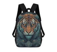 sinyumoney Steampunk Tiger Portrait-3 Sac À Dos Enfant, Cartable, Sac D'école, Motif Dessin Animé 3D, Sac Pour Ordinateur Portable, Pour Garçons Et Filles 17inch