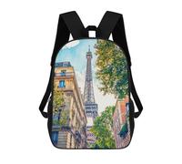 sinyumoney Street View Sacs À Dos Scolaires Pour Enfants, Cartables Imprimés En 3D, Sacs D'école Tendance Pour Garçons, Élèves Du Primaire Et Du Collège 17inch