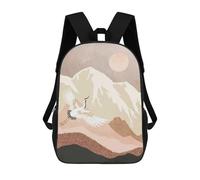 sinyumoney Sugar Mountain Crane Sacs À Dos Pour Enfants 17inch Sac À Dos Scolaire, Sac D'école Imprimé En 3D Pour Garçons, Élèves Du Primaire Et Du Collège