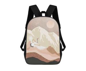 sinyumoney Sugar Mountain Crane Sacs À Dos Pour Enfants 17inch Sac À Dos Scolaire, Sac D'école Imprimé En 3D Pour Garçons, Élèves Du Primaire Et Du Collège