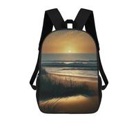 sinyumoney Summer Sunset Sacs À Dos Pour Enfants, Cartables, Sacs À Dos Scolaires Imprimés En 3D, Sacs À Dos De Voyage Tendance Pour Enfants (primaire, Collège) 17inch