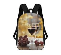 sinyumoney Summer Wine Sac À Dos Enfant, Cartable Imprimé En 3D Pour Garçons Et Adolescents 17inch