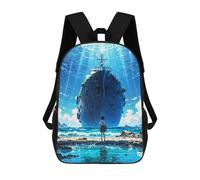sinyumoney Sunken Ship And Girl Sac À Dos Pour Enfants, Impression 3D, Sac D'école Pour Garçons Et Filles, Sac À Dos Tendance Et Décontracté Pour Écoliers 17inch