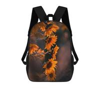 sinyumoney Sunny Evening Sac À Dos Scolaire Pour Filles Et Garçons Avec Poche, Sac À Dos Tendance Pour Enfants 17inch