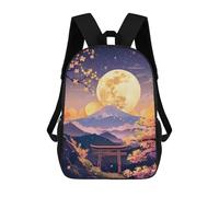 sinyumoney Sunrise Moonlight Japan Sac À Dos Imprimé En 3D Pour Garçons, Sac D'école Grande Capacité, Sac De Voyage, Sac À Livres, Sac D'école Pour Garçons, Mochila 17inch