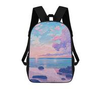 sinyumoney Sunset Beach Sac À Dos Scolaire Imprimé En 3D Pour Garçons Et Filles, Sac À Dos Pour Ordinateur Portable Pour Enfants/étudiants/adultes 17inch