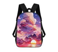 sinyumoney Sunset Clouds Over Ocean Sac À Dos Scolaire Pour Enfants, Imprimé En 3D, Tendance Et Décontracté, Pour Garçons, Élèves Du Primaire Et Du Collège 17inch