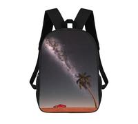 sinyumoney Super Car And Milky Way Sac À Dos Enfant, Cartable Imprimé En 3D Pour Garçons Et Adolescents 17inch
