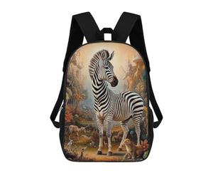 sinyumoney Surreal Mystical Zebra Sacs À Dos Pour Enfants, Sac À Dos Scolaire, Sac À Dos Imprimé En 3D Pour Enfants, Sac À Dos De Voyage, Sac À Livres, Sac D'école Pour Enfants 17inch