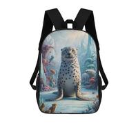 sinyumoney Surreal Seal Safari Sac À Dos Scolaire Pour Filles Et Garçons, Grande Capacité, Léger, Pour Enfants Et Étudiants 17inch