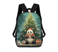 sinyumoney Sweet Xmas Tea Panda Sac À Dos Scolaire Pour Enfants Imprimé En 3D, Idéal Pour Les Voyages Et Les Livres 17inch