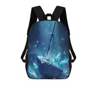 sinyumoney Sword Beneath The Crystal Sac À Dos Enfant, Cartable, Sac D'école, Motif Dessin Animé 3D, Sac Pour Ordinateur Portable, Pour Garçons Et Filles 17inch
