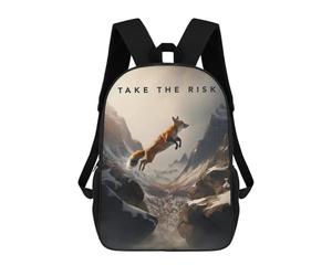 sinyumoney Take The Risk Motivation Sac À Dos Scolaire Pour Enfants Imprimé En 3D, Idéal Pour Les Voyages Et Les Lectures, Pour Les Garçons Et Les Élèves Du Primaire 17inch
