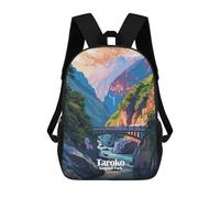sinyumoney Taroko National Park, Taiwan Illustration Sac À Dos Scolaire Imprimé En 3D, Sac À Dos Décontracté Pour Enfants, Sac D'école Imprimé En 3D Pour Garçons, Primaire Et Collège 17inch
