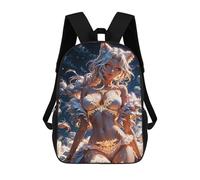 sinyumoney Tattooed Fox Girl Sac À Dos Scolaire Pour Enfants, Imprimé En 3D, Sac À Dos Tendance Pour Garçons, Élèves Du Primaire Et Du Collège 17inch