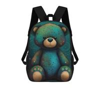 sinyumoney Teddy Bear Style 2 Sacs À Dos Scolaires Pour Enfants, Sac D'école Imprimé En 3D Pour Garçons, Élèves Du Primaire Et Du Collège 17inch