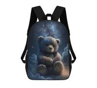 sinyumoney Teddy Bear Style 5 Sac À Dos, Cartable Imprimé En 3D, Sac À Goûter, Sac À Dos De Voyage, Sac À Dos Entre Amis, Sac À Dos Scolaire Pour Filles Et Garçons 17inch