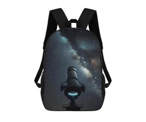sinyumoney Telescope Night Sky Sac À Dos Enfant Tendance Et Amusant, Sac À Dos Pour Garçons Et Adolescents, Sac D'école Imprimé En 3D Pour Garçons 17inch