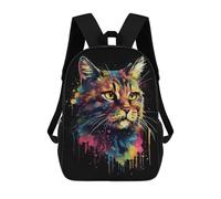 sinyumoney The Asheera Cats Colorful Sacs À Dos Scolaires Pour Enfants, Cartables Imprimés En 3D, Sacs D'école Tendance Pour Garçons, Élèves Du Primaire Et Du Collège 17inch