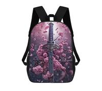 sinyumoney The Broken Katana Sac À Dos Scolaire Pour Filles Et Garçons, Sac À Dos Avec Poche, Sac À Dos Tendance Pour Enfants 17inch