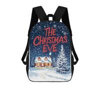 sinyumoney The Christmas Eve House Sacs À Dos Scolaires Pour Enfants, Sac D'école Imprimé En 3D Pour Garçons, Élèves Du Primaire Et Du Collège 17inch