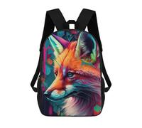 sinyumoney The Clever Fox Sac À Dos Scolaire Pour Adolescents, Imprimé En 3D, Ajustable, À Poches Tendance, Pour Enfants, Garçons, Filles, Étudiants Et Adolescents 17inch
