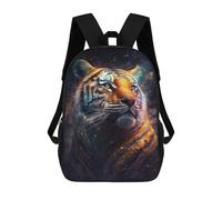 sinyumoney The Cosmic Tiger Sac À Dos Scolaire Imprimé En 3D, Sac À Dos Tendance Pour Enfants, Sac À Dos Pour Garçons, Élèves Du Collège 17inch
