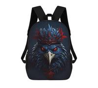 sinyumoney The Crow King Sacs À Dos Pour Enfants, Cartables, Sacs À Dos Scolaires Imprimés En 3D, Sacs À Dos De Voyage Tendance Pour Enfants (primaire, Collège) 17inch