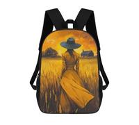 sinyumoney The Dreamer of The Fields Sac À Dos Scolaire Pour Enfants Imprimé En 3D, Idéal Pour Les Voyages Et Les Livres 17inch