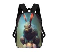 sinyumoney The Evil Rabbit Sacs À Dos Scolaires Pour Enfants, Sac D'école Imprimé En 3D Pour Garçons, Élèves Du Primaire Et Du Collège 17inch