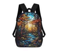 sinyumoney The Flow of Autumn Sac À Dos Scolaire Imprimé En 3D Pour Garçons Et Filles, Sac À Dos Pour Ordinateur Portable Pour Enfants/étudiants/adultes 17inch