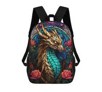 sinyumoney The Golden Dragon Sacs À Dos Pour Enfants, Cartables, Sacs À Dos Scolaires Imprimés En 3D, Sacs À Dos De Voyage Tendance Pour Enfants (primaire, Collège) 17inch