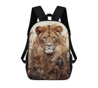 sinyumoney The Golden King Lion Sac À Dos Enfant Imprimé En 3D, Sac D'école Pour Garçons, Sac À Dos Cool Et Décontracté, Sac À Dos Amusant Pour Enfants Et Adolescents 17inch