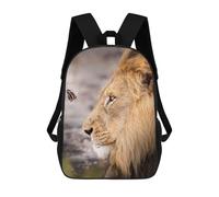 sinyumoney The Lion And Butterfly Sac À Dos Scolaire Pour Enfants Imprimé En 3D, Idéal Pour Les Voyages Et Les Lectures, Pour Les Garçons Et Les Élèves Du Primaire 17inch