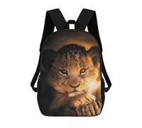 sinyumoney The Lion Cub Sacs À Dos Pour Enfants, Cartables Imprimés En 3D, Sacs À Dos Pour Élèves Du Primaire Et Du Collège (garçons Et Filles) 17inch