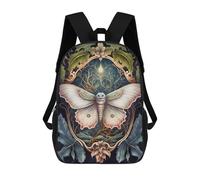 sinyumoney The Moth Sac À Dos Scolaire Enfant Tendance Et Décontracté, Sac À Dos Imprimé En 3D Pour Garçon, Grand Sac À Dos 17inch
