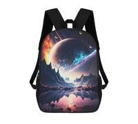 sinyumoney The New Saturn Landscape Sacs À Dos Décontractés Pour Enfants, Sacs D'école Pour Adolescents, Filles Et Garçons, Sacs À Dos Pour Livres 17inch