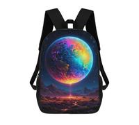 sinyumoney The Rainbow Planet Earth Sac À Dos Scolaire Pour Filles Et Garçons, Grand Sac À Dos Léger Pour Enfants Et Étudiants 17inch