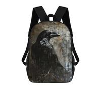 sinyumoney The Raven Contemporary Art Sacs À Dos Pour Garçons, Cartables Imprimés En 3D, Sacs À Dos De Voyage Tendance Pour Garçons (primaire, Collège) 17inch