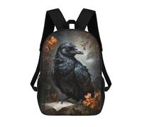 sinyumoney The Raven Scholar Sac À Dos Scolaire, Sac À Dos Pour Garçons Et Adolescents, Cadeau, Sac À Dos Imprimé En 3D, Sac À Dos Scolaire, Sac À Livres 17inch