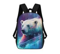 sinyumoney The Resistant Icebear Sacs À Dos Imprimés En 3D Pour Enfants, Sacs D'école Tendance Pour Garçons, Sacs De Voyage, Sacs Scolaires Pour Élèves Du Primaire 17inch