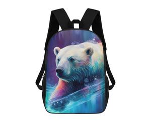 sinyumoney The Resistant Icebear Sacs À Dos Imprimés En 3D Pour Enfants, Sacs D'école Tendance Pour Garçons, Sacs De Voyage, Sacs Scolaires Pour Élèves Du Primaire 17inch