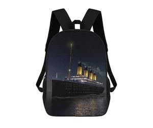 sinyumoney The Ship That Never Sinks Sac À Dos Scolaire Pour Enfants, Sac À Dos De Voyage Décontracté, Grand Sac À Dos Pour Garçons Et Filles 17inch