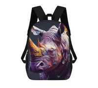 sinyumoney The Shy Rhino Sac À Dos, Cartable Imprimé En 3D, Sac À Goûter, Sac À Dos De Voyage, Sac À Dos Entre Amis, Sac À Dos Scolaire Pour Filles Et Garçons 17inch