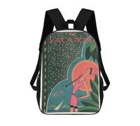 sinyumoney The Vacationer Summer Escape Cover Sac À Dos Scolaire Pour Enfants, 43 Cm (17 Pouces), Imprimé En 3D, Pour Garçons, Élèves Du Primaire Et Du Collège