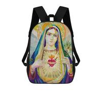 sinyumoney The Virgin Mary Sacs À Dos Pour Enfants, Cartables, Sacs À Dos Scolaires Imprimés En 3D, Sacs À Dos De Voyage Tendance Pour Enfants (primaire, Collège) 17inch