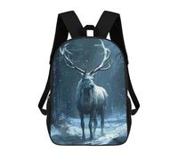 sinyumoney The White Buck Sac À Dos Scolaire Pour Enfants, Sac D'école Imprimé En 3D, Sac D'école Tendance Pour Garçons, Élèves Du Primaire Et Du Collège 17inch