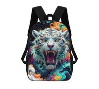 sinyumoney The White Tiger Sacs À Dos Scolaires Pour Enfants, Sac D'école Imprimé En 3D Pour Garçons, Élèves Du Primaire Et Du Collège 17inch